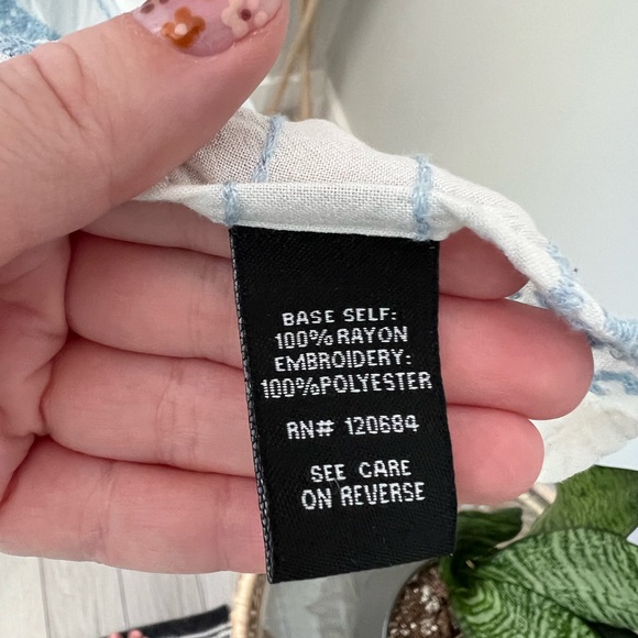 Torrid Blue & White Floral Cardigan - 2/3 - Picture 9 of 9